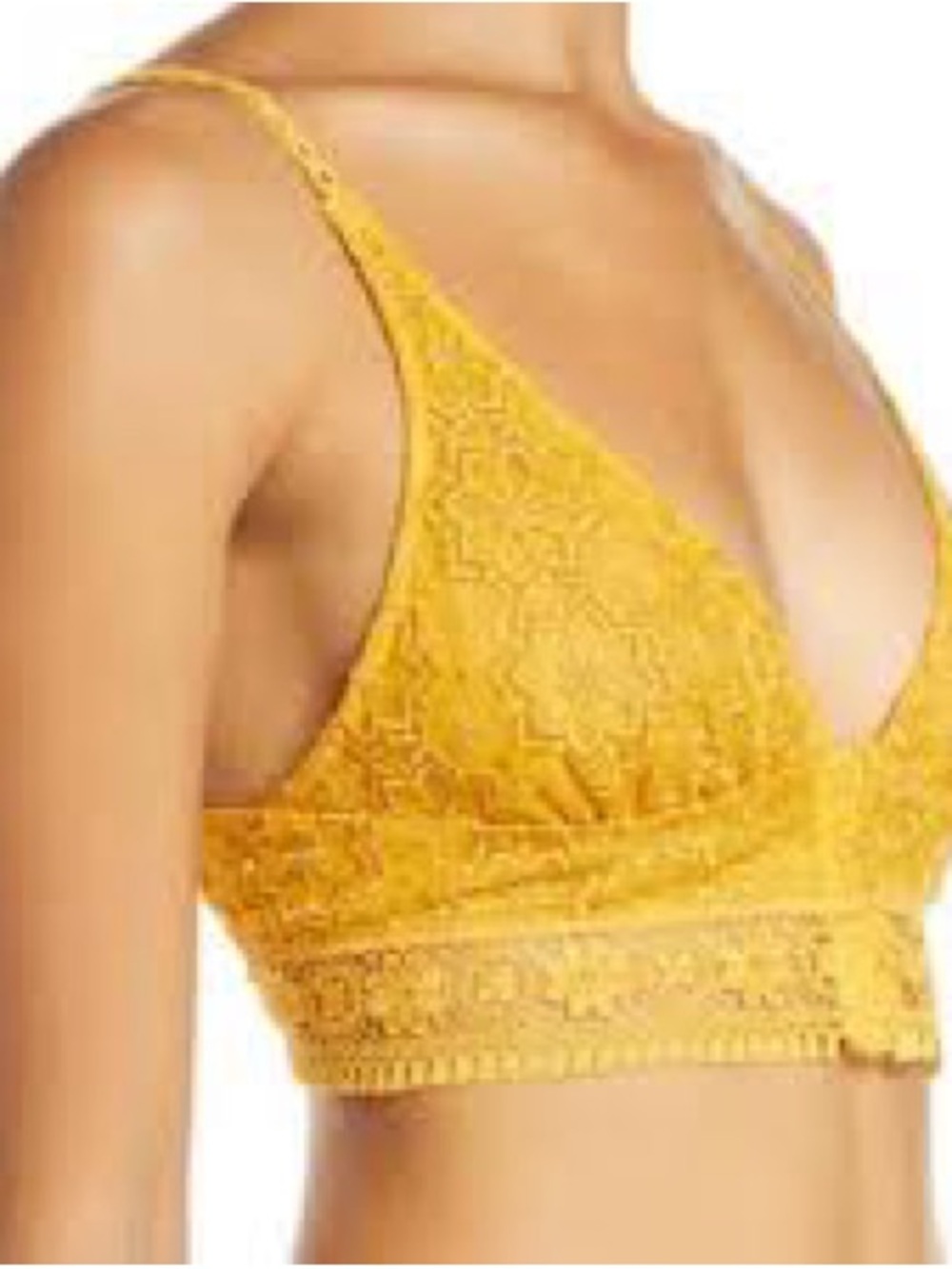Intimately by Free People Golden Yellow Lace Bralette large